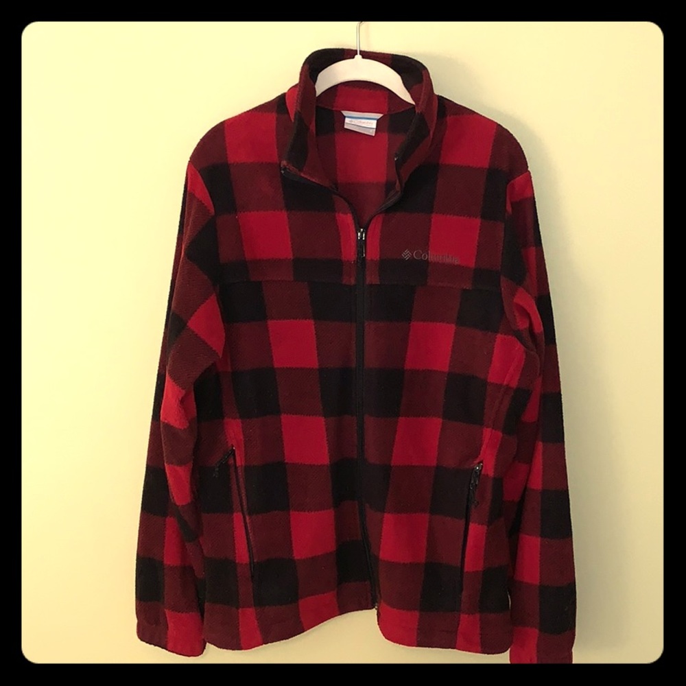 Columbia Plaid Fleece ❤️🖤